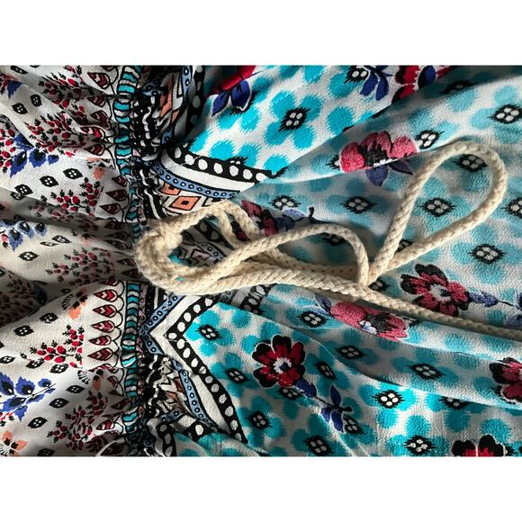 Minkpink Tie mini dress beach cover up boho tunic M/L - Picture 4 of 8